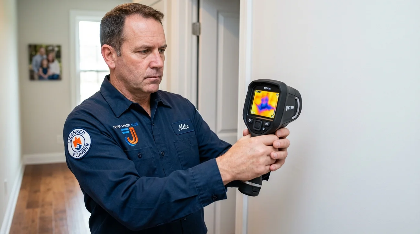 Thermal imaging leak detection by Johns Plumbing LLC in Peapack